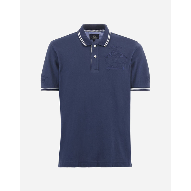 Product LA MARTINA MEN'S POLO SHIRT SEMI PIQUET STRETCH base image
