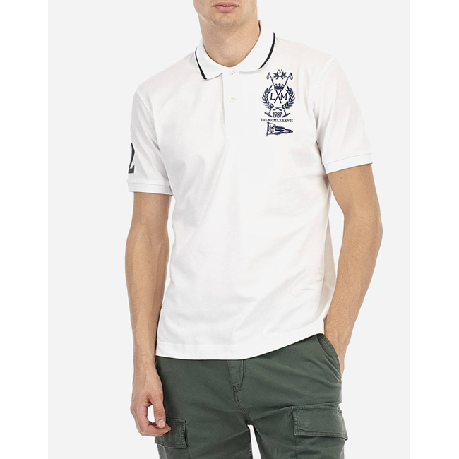 Product LA MARTINA MEN'S POLO SHIRT SEMI PIQUET STRETCH base image