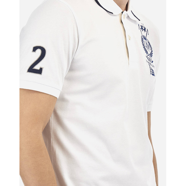 Product LA MARTINA MEN'S POLO SHIRT SEMI PIQUET STRETCH base image