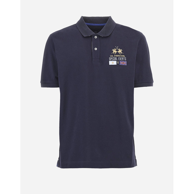 Product LA MARTINA POLO SHIRT MAN S/S POLO 30/1 COTTON PIQUE base image