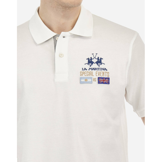 Product LA MARTINA POLO SHIRT MAN S/S POLO 30/1 COTTON PIQUE base image