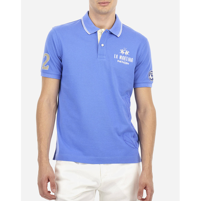 Product LA MARTINA POLO SHIRT SS MAN POLO SEMI 30/1 COTTON PIQU base image