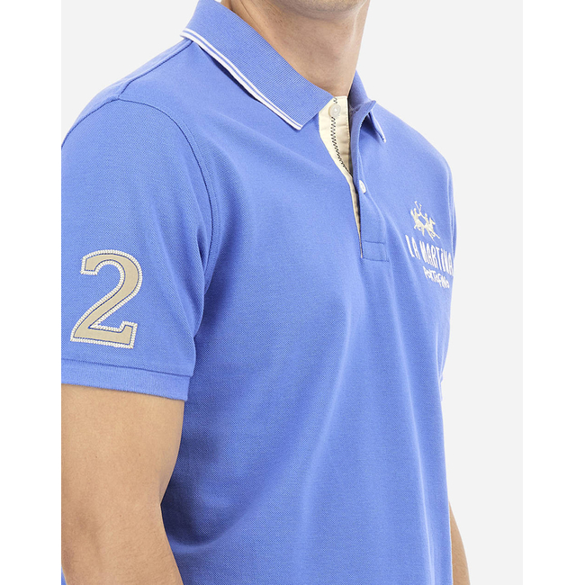Product LA MARTINA POLO SHIRT SS MAN POLO SEMI 30/1 COTTON PIQU base image