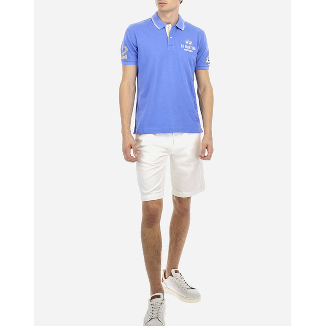 Product LA MARTINA POLO SHIRT SS MAN POLO SEMI 30/1 COTTON PIQU base image