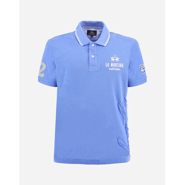 Product LA MARTINA POLO SHIRT SS MAN POLO SEMI 30/1 COTTON PIQU base image