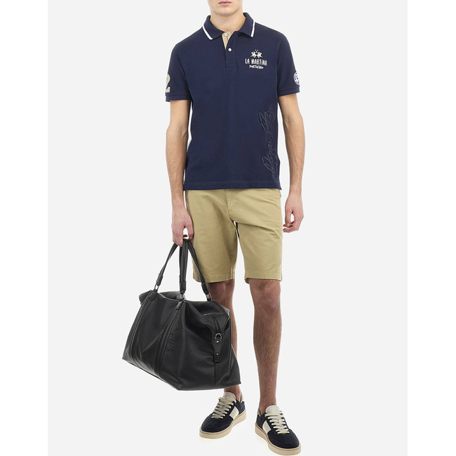 Product LA MARTINA POLO SHIRT SS MAN POLO SEMI 30/1 COTTON PIQU base image
