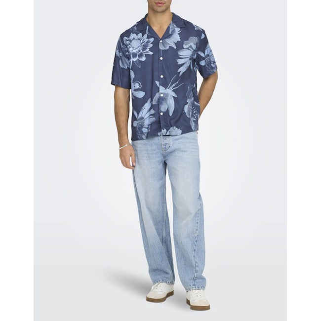 Product ONLY&SONS ONSROCKET REG SS RESORT AOP SHIRT base image