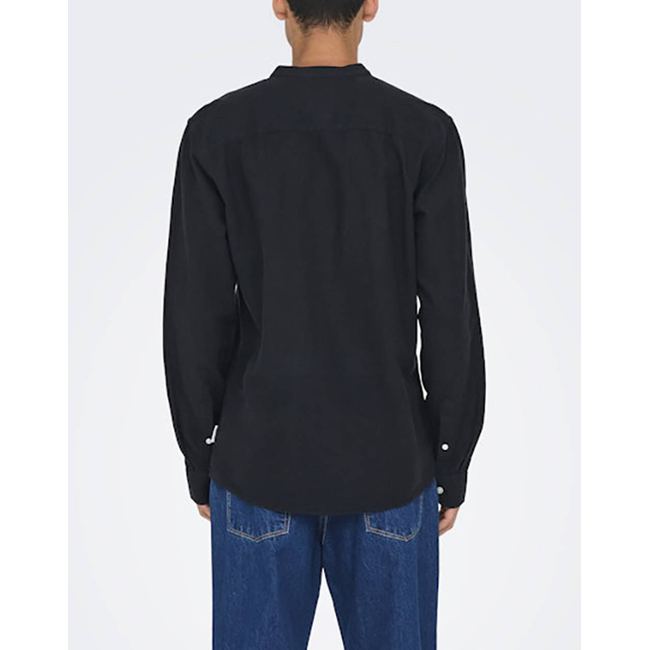 Product ONLY&SONS ONSCAIDEN LIFE LS SOLID LINEN MAO NOOS base image