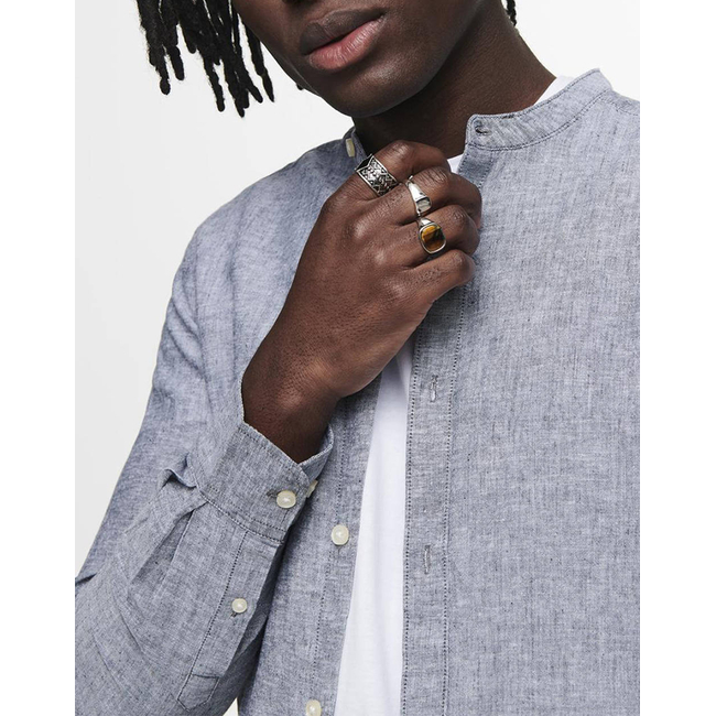 Product ONLY&SONS ONSCAIDEN LIFE LS SOLID LINEN MAO NOOS base image