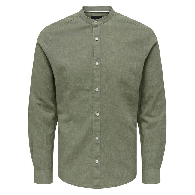 Product ONLY&SONS ONSCAIDEN LIFE LS SOLID LINEN MAO NOOS base image