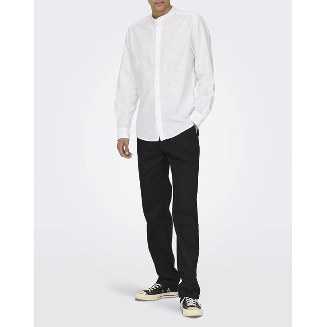Product ONLY&SONS ONSCAIDEN LIFE LS SOLID LINEN MAO NOOS base image