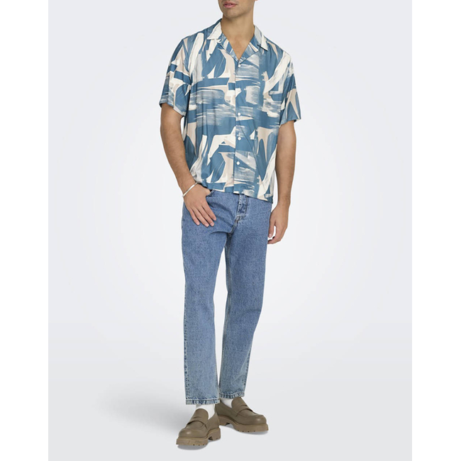 Product ONLY&SONS ONSDASH LIFE REG DIG AOP SS RESORT SHIRT base image