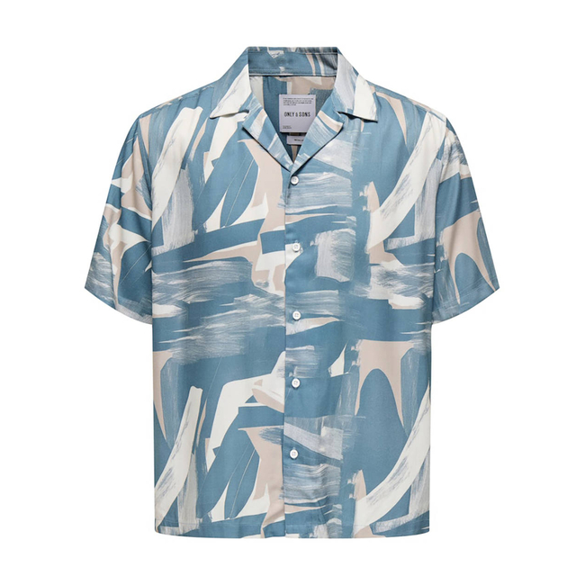 Product ONLY&SONS ONSDASH LIFE REG DIG AOP SS RESORT SHIRT base image