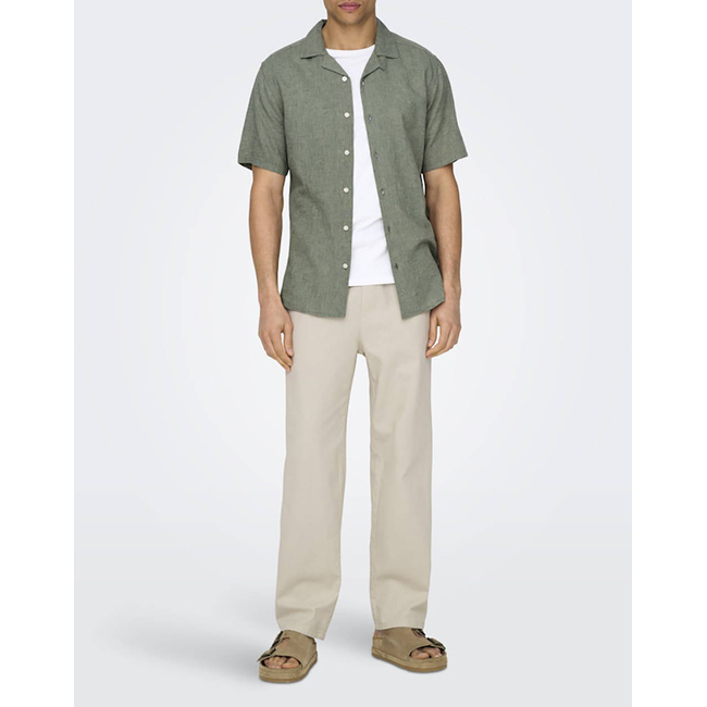Product ONLY&SONS ONSCAIDEN LIFE SS SOLID RESORT LINENNOOS base image