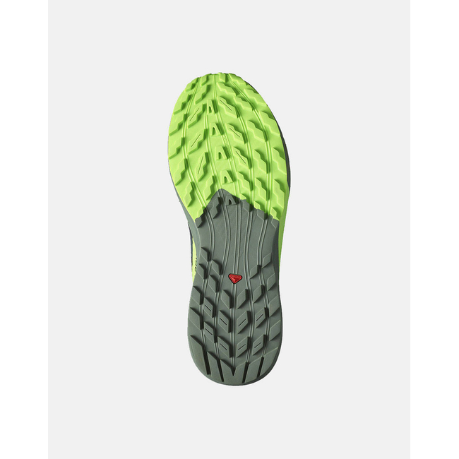 Product SALOMON TRAIL RUNNING - SENSE SENSE RIDE 5 BLACK / LAUREL WREATH / GREEN GECKO MEN'S SHOES base image