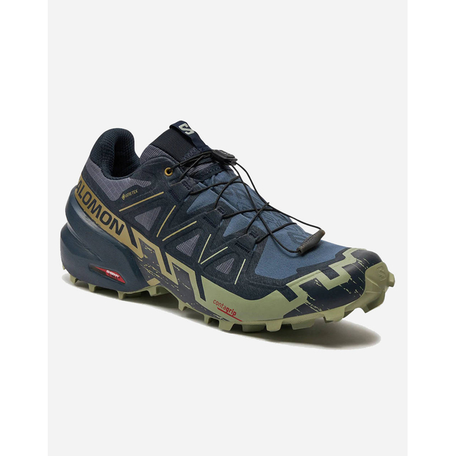 Product SALOMON  TRAIL RUNNING - CROSS SPEEDCROSS 6 GTX GRISAILLE / CARBON / TEA ΠΑΠΟΥΤΣΙ ΑΝΔΡΙΚΟ base image