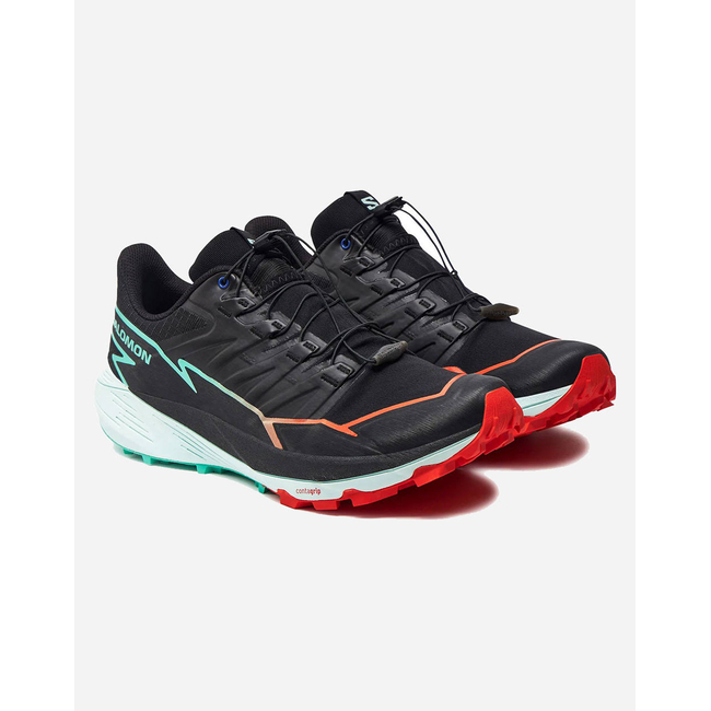 Product SALOMON  TRAIL RUNNING - CROSS THUNDERCROSS BLACK / CHERRY TOMATO / ELECTRIC GREEN ΠΑΠΟΥΤΣΙ ΑΝΔΡΙΚΟ base image