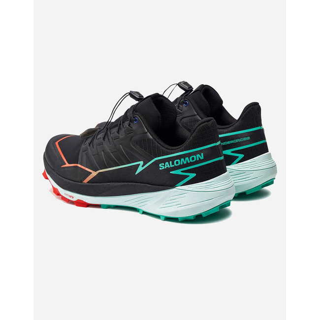 Product SALOMON  TRAIL RUNNING - CROSS THUNDERCROSS BLACK / CHERRY TOMATO / ELECTRIC GREEN ΠΑΠΟΥΤΣΙ ΑΝΔΡΙΚΟ base image