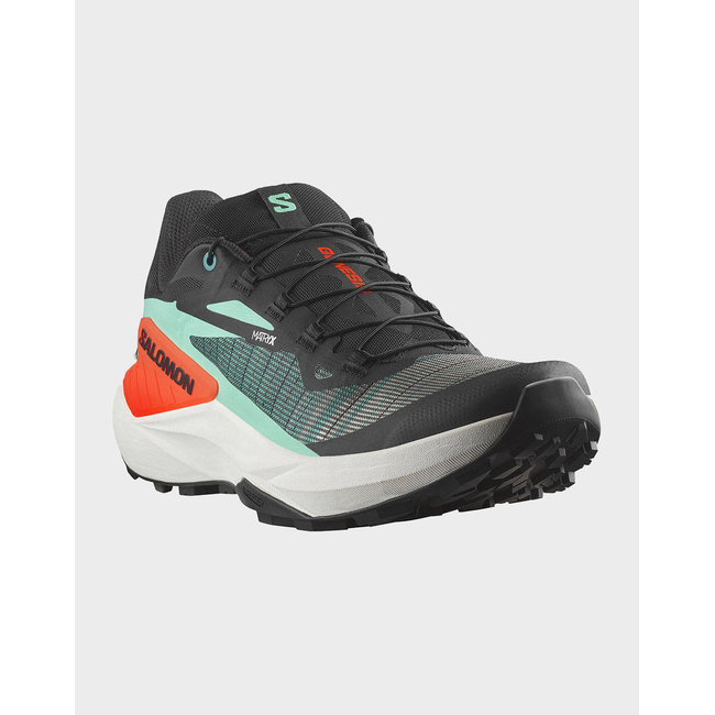Product SALOMON  TRAIL RUNNING - GENESIS GENESIS BLACK / ELECTRIC GREEN / CHERRY TOMATO ΠΑΠΟΥΤΣΙ ΑΝΔΡΙΚΟ base image