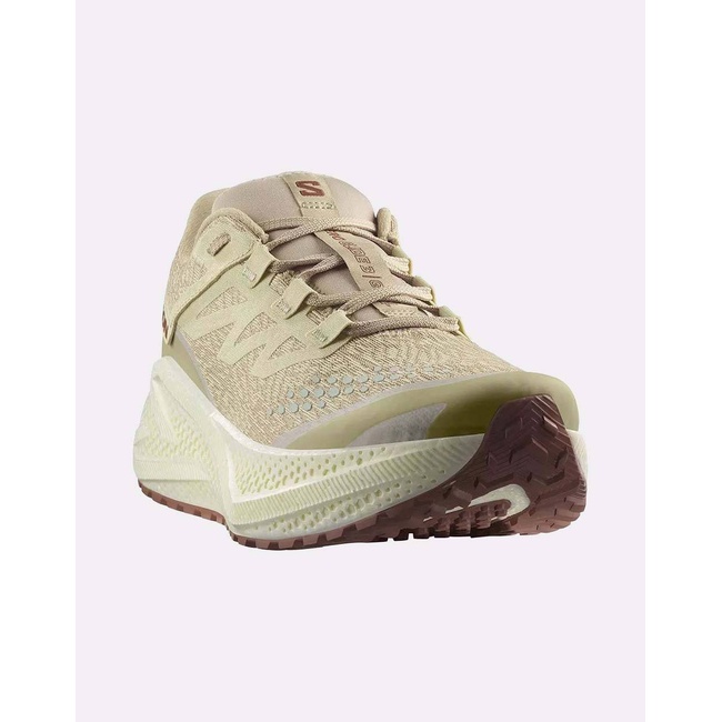 Product SALOMON  GRAVEL RUNNING - AERO AERO GLIDE 3 GRVL GREEN HAZE / VANILLA ICE / RUSSET ΠΑΠΟΥΤΣΙ ΑΝΔΡΙΚΟ base image