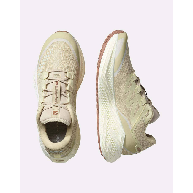 Product SALOMON  GRAVEL RUNNING - AERO AERO GLIDE 3 GRVL GREEN HAZE / VANILLA ICE / RUSSET ΠΑΠΟΥΤΣΙ ΑΝΔΡΙΚΟ base image