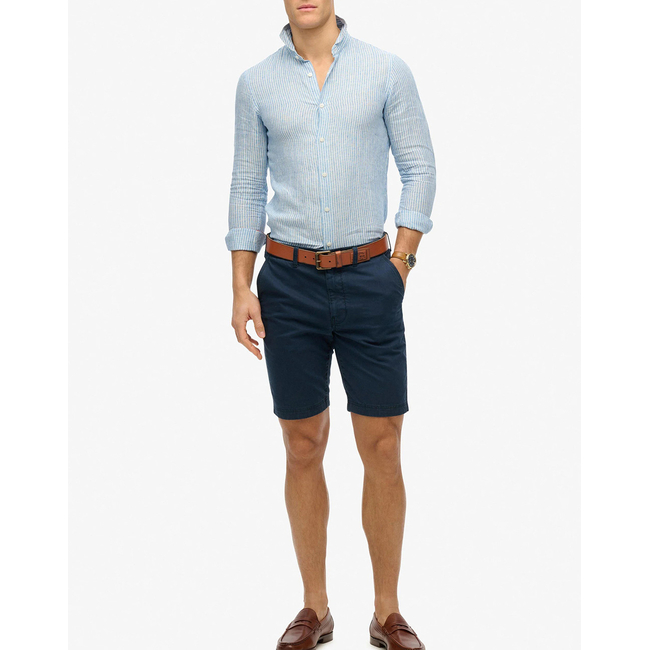 Product SUPERDRY D2 STUD VACATION L/S LINEN SHIRT MEN base image