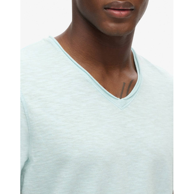 Product SUPERDRY D3 STUD RAW EDGE SLUB V T SHIRT MEN base image