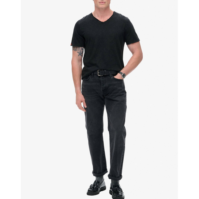 Product SUPERDRY D3 STUD RAW EDGE SLUB V T SHIRT MEN base image