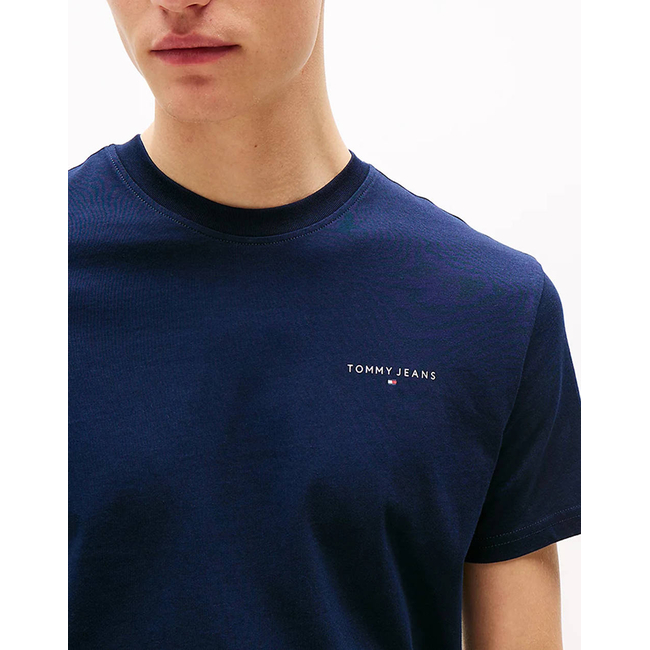 Product TOMMY JEANS TJM SLIM LINEAR CHEST SS TEE EXT base image
