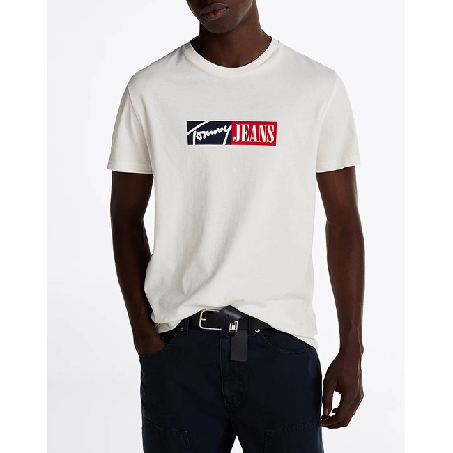 Product TOMMY JEANS TJM SLIM ENTRY GRAPHIC TEE EXT base image
