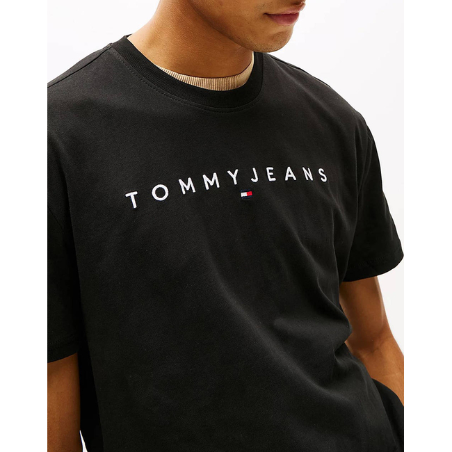 Product TOMMY JEANS TJM REG LINEAR LOGO TEE EXT base image