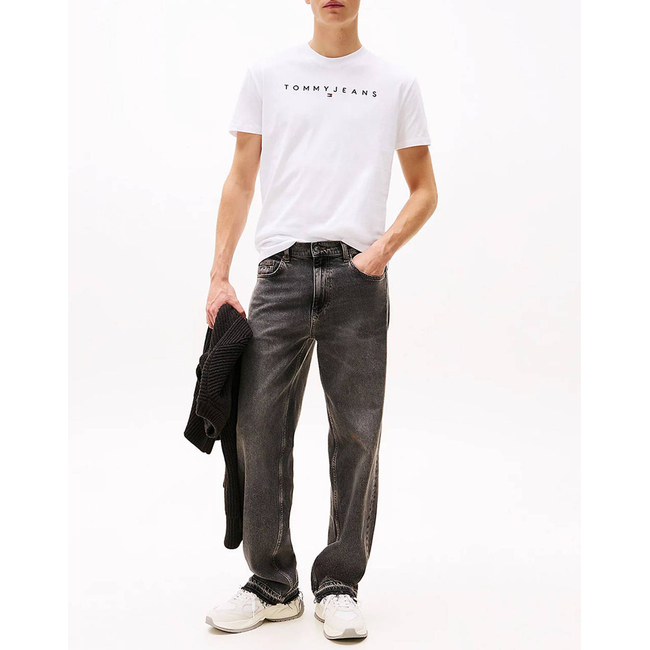 Product TOMMY JEANS TJM REG LINEAR LOGO TEE EXT base image