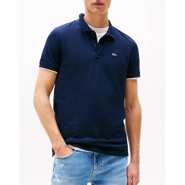 Product TOMMY JEANS TJM SLIM PLACKET POLO EXT base image