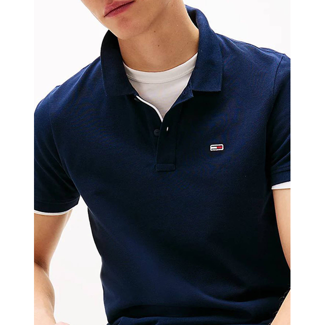 Product TOMMY JEANS TJM SLIM PLACKET POLO EXT base image