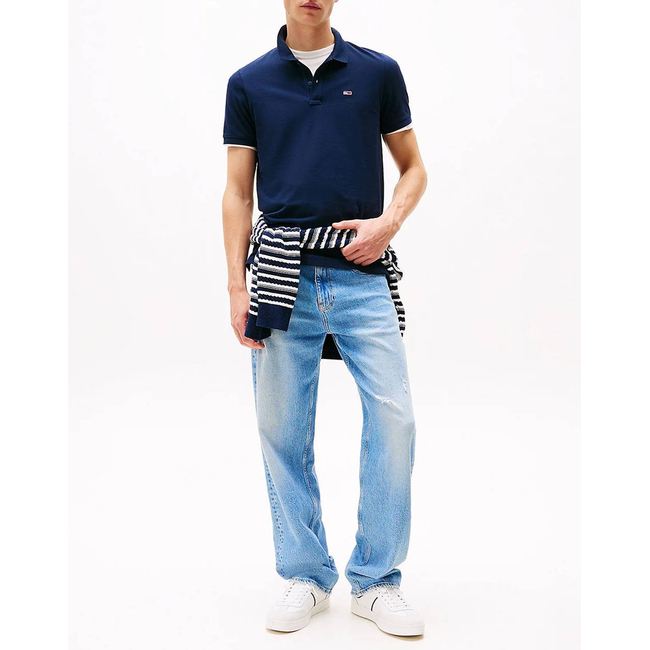 Product TOMMY JEANS TJM SLIM PLACKET POLO EXT base image