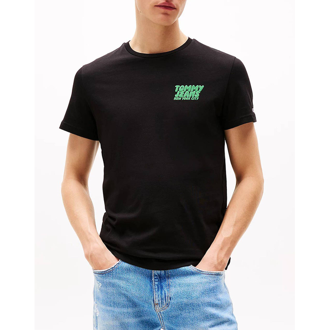 Product TOMMY JEANS TJM SLIM BUBBLE PRINT SS TEE EXT base image