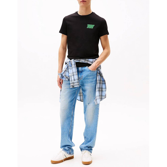 Product TOMMY JEANS TJM SLIM BUBBLE PRINT SS TEE EXT base image