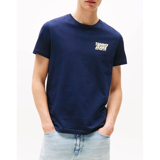 Product TOMMY JEANS TJM SLIM BUBBLE PRINT SS TEE EXT base image