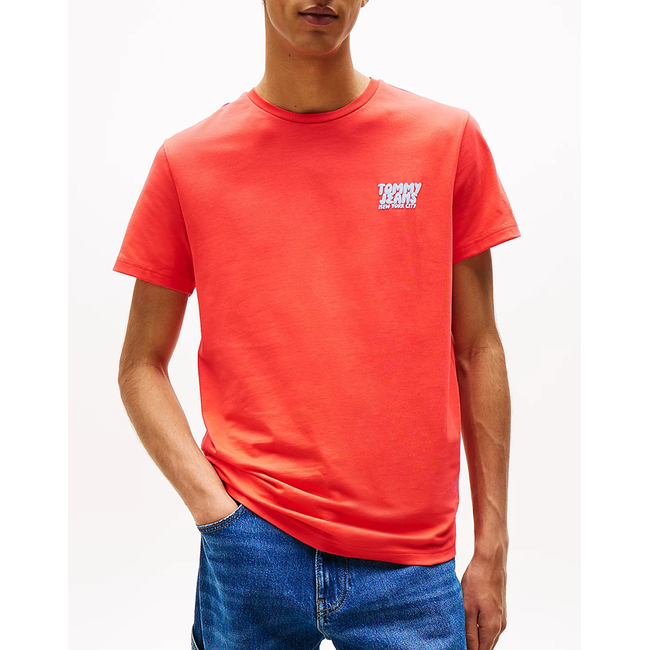 Product TOMMY JEANS TJM SLIM BUBBLE PRINT SS TEE EXT base image