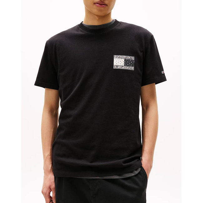 Product TOMMY JEANS TJM REG PAISLEY FLAG TEE EXT base image