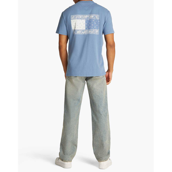 Product TOMMY JEANS TJM REG PAISLEY FLAG TEE EXT base image