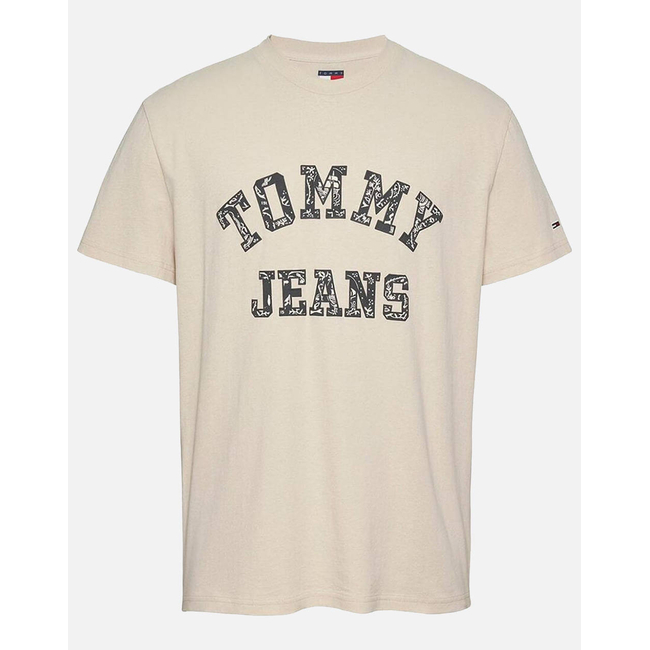Product TOMMY JEANS TJM REG PAISLEY COLLEGE TEE EXT base image