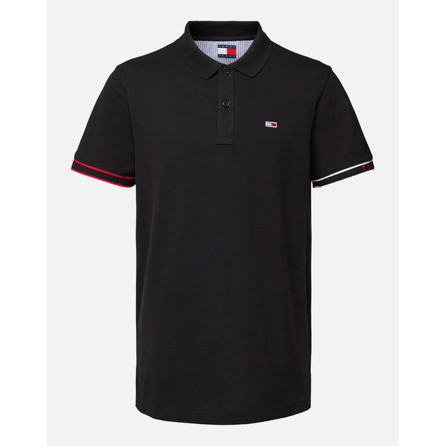 Product TOMMY JEANS TJM SLIM FLAG CUFF POLO EXT base image
