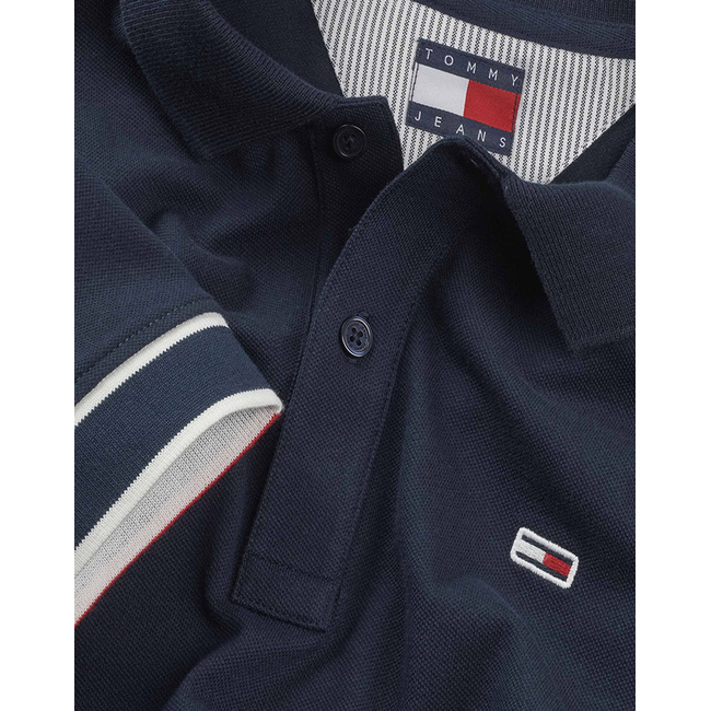 Product TOMMY JEANS TJM SLIM FLAG CUFF POLO EXT base image