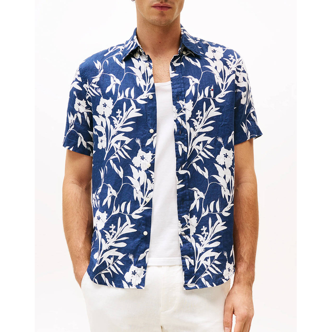 Product TOMMY HILFIGER LINEN TROPICAL PRT SS RF SHIRT base image
