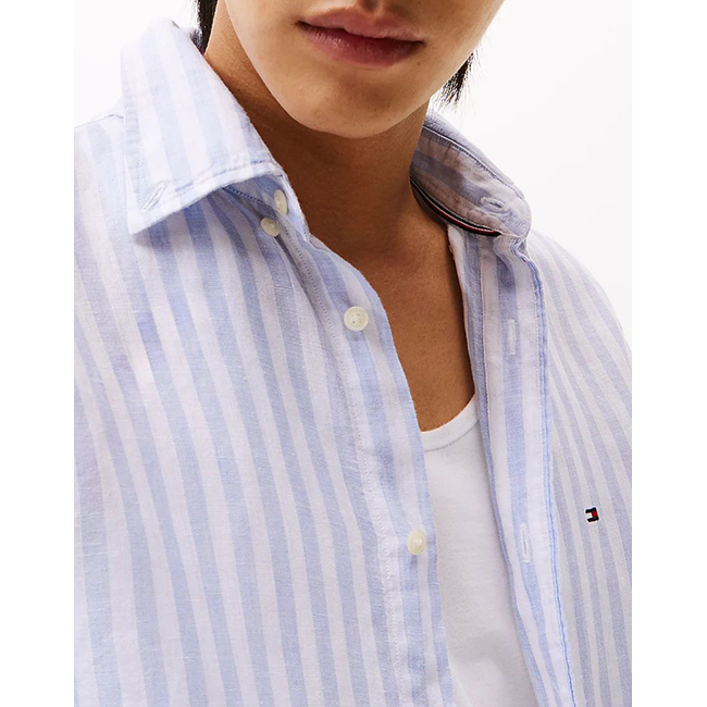 Product TOMMY HILFIGER LINEN ESSENTIAL STRIPE RF SHIRT base image