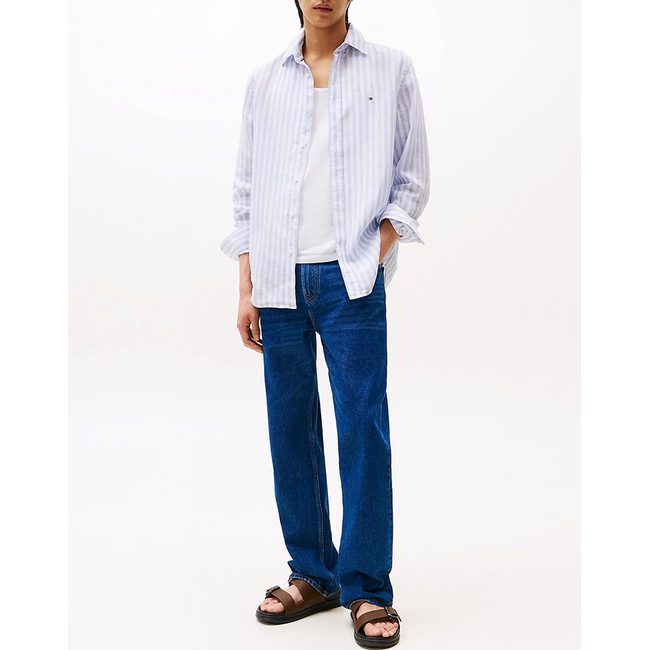 Product TOMMY HILFIGER LINEN ESSENTIAL STRIPE RF SHIRT base image