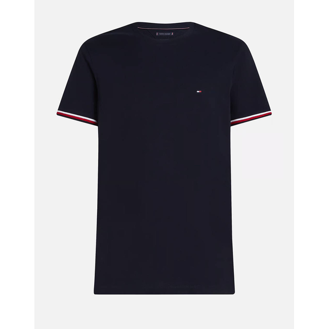 Product TOMMY HILFIGER GLOBAL STRIPE CUFF TEE base image