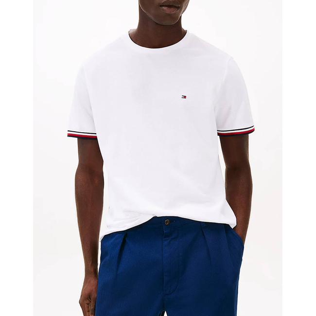 Product TOMMY HILFIGER GLOBAL STRIPE CUFF TEE base image