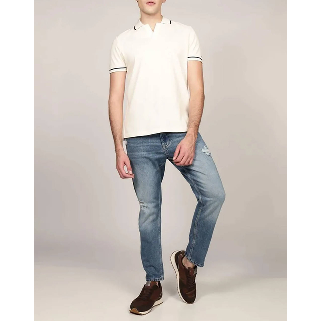 Product TOMMY HILFIGER OPEN COLLAR TIPPED POLO base image
